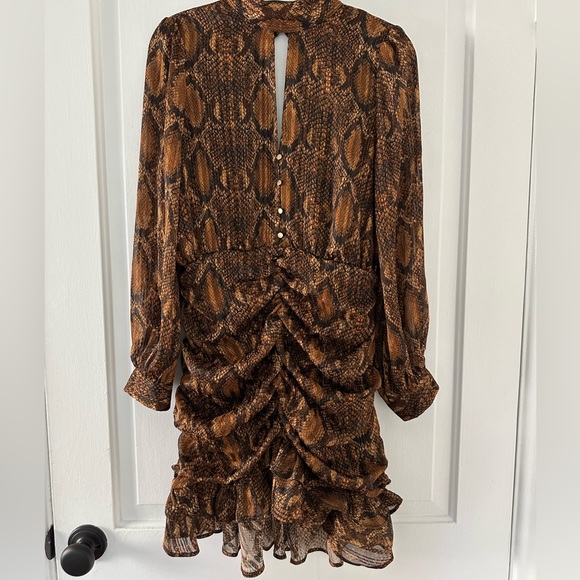 Zara Snake Print Mini Dress (M) - Picture 4 of 9